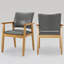 Ensemble de 2 chaises de salle à manger Artell de 47 cm (18,5 po) de hauteur, revêtues de similicuir et dotées d'une structure en bois massif.-489878057