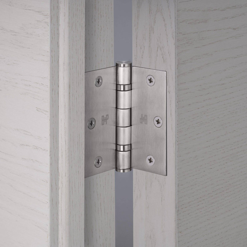 3.5'' x 3.5'' Stainless Steel Butt Bearing Hinge, Steel