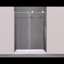 Porte de douche coulissante sans cadre avec système de fermeture en douceur Lornor, verre trempé, 304 rouleaux en acier inoxydable et revêtement Nano Easy-Clean-129228543-129228545