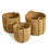 Ensemble de 3 paniers en ruppie maritime Charton