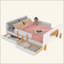 Lit plateforme avec tiroirs de rangement, structure de lit en bois massif avec garde-corps, petite tablette et crochets, aucun sommier nécessaire-1715457643-1715457640