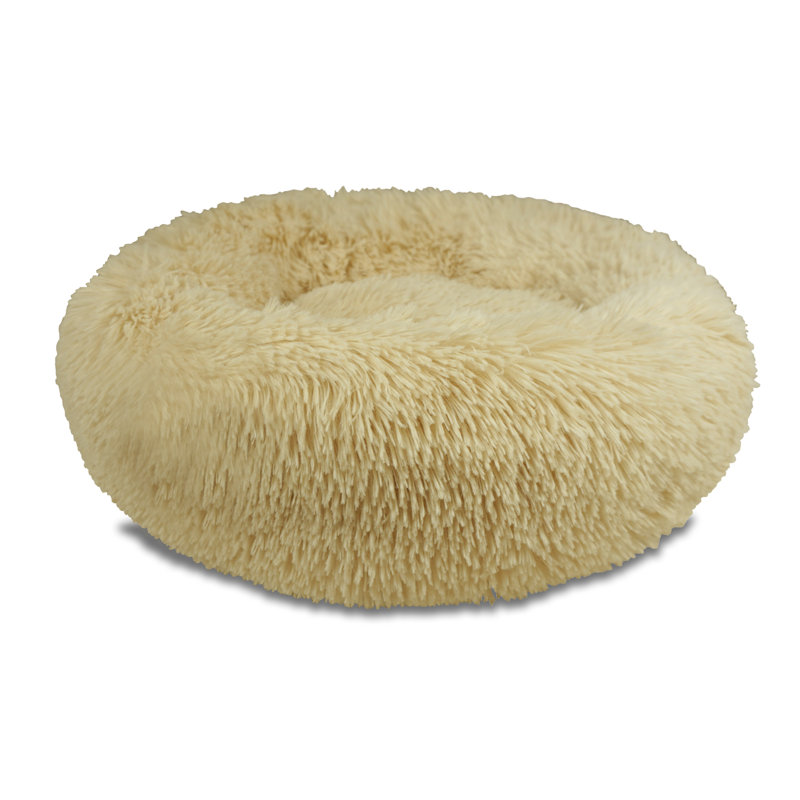 Orthopedic Pet Bed, Beige, 20cm H x 60cm W x 60cm D