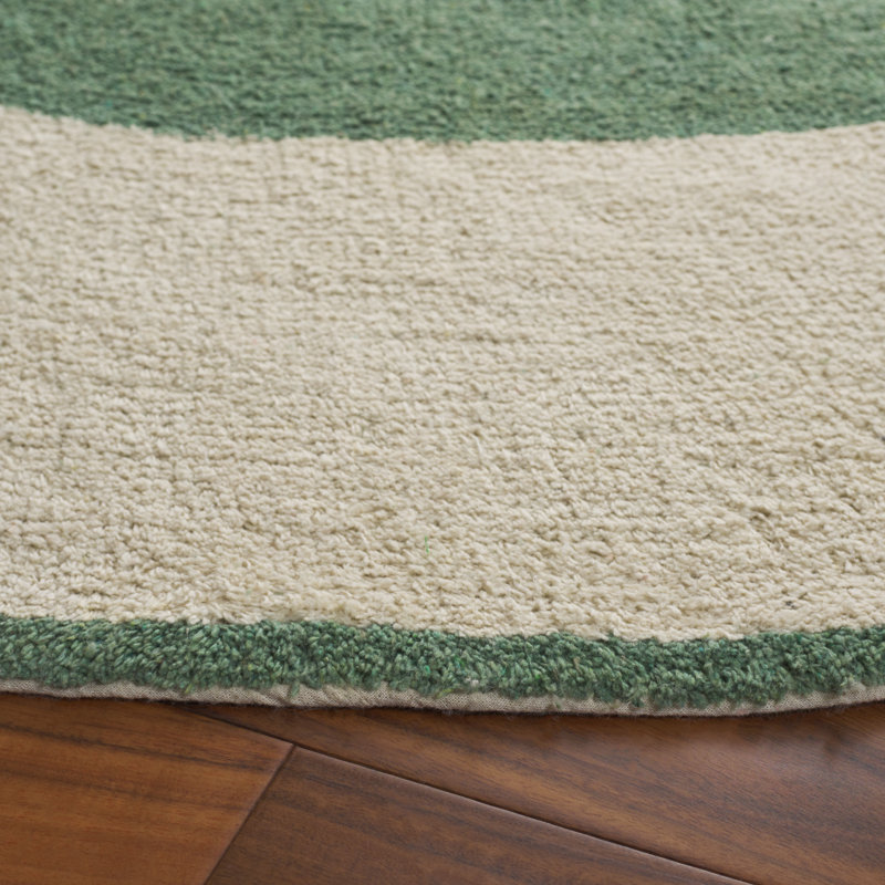 Keierra Handtufted Recycled Cotton Machine Washable Rug, Round 6'