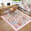 Tapis floral rétro pour chambre à coucher, salle à manger-116778122-116740258