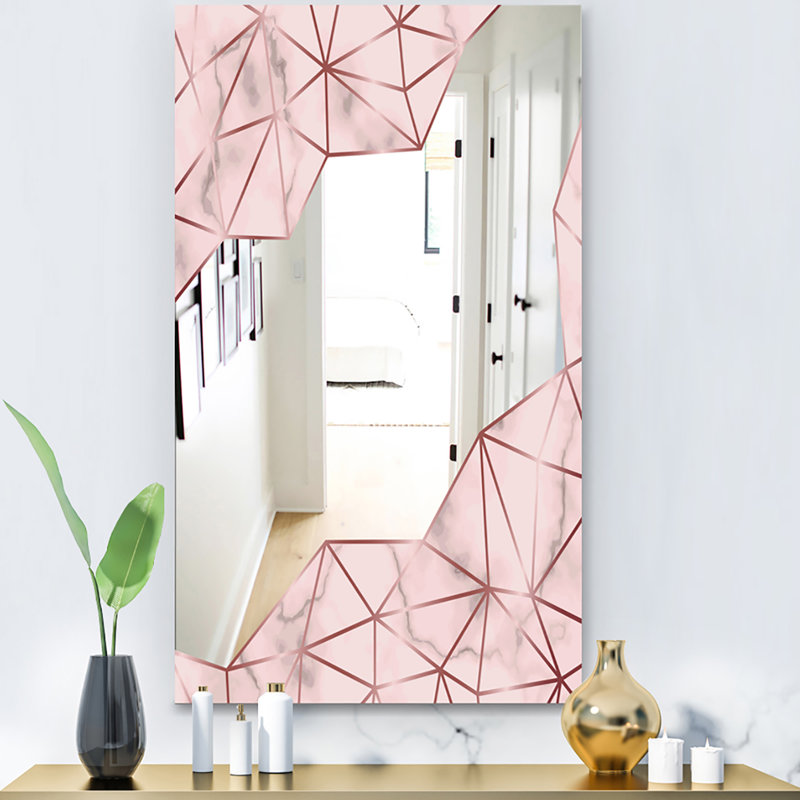 Miroir d'appoint Capital Modern, H 32 po x l 24 po, Rose