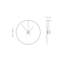 Ombra Solid Wood Skeleton Wall Clock-374185156