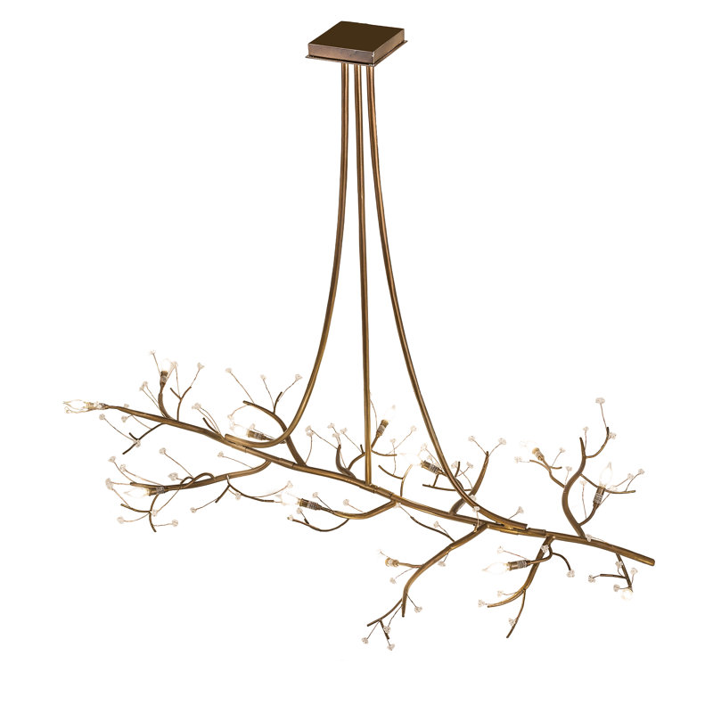 12 - Light Dimmable Modern Linear Chandelier