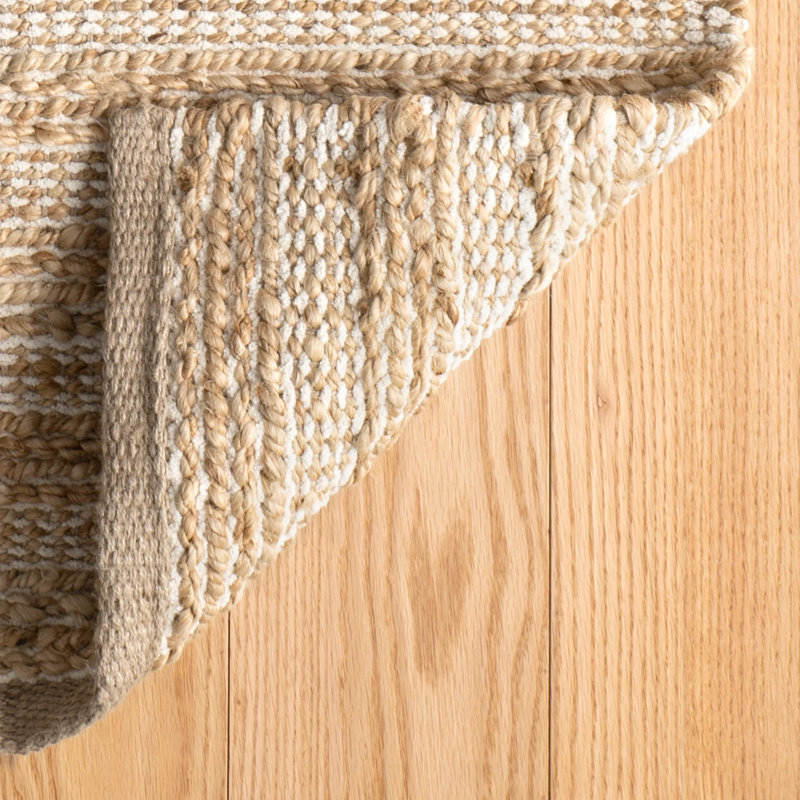 Simba Handwoven Jute Rug, Rectangle 3' x 5', Ivory