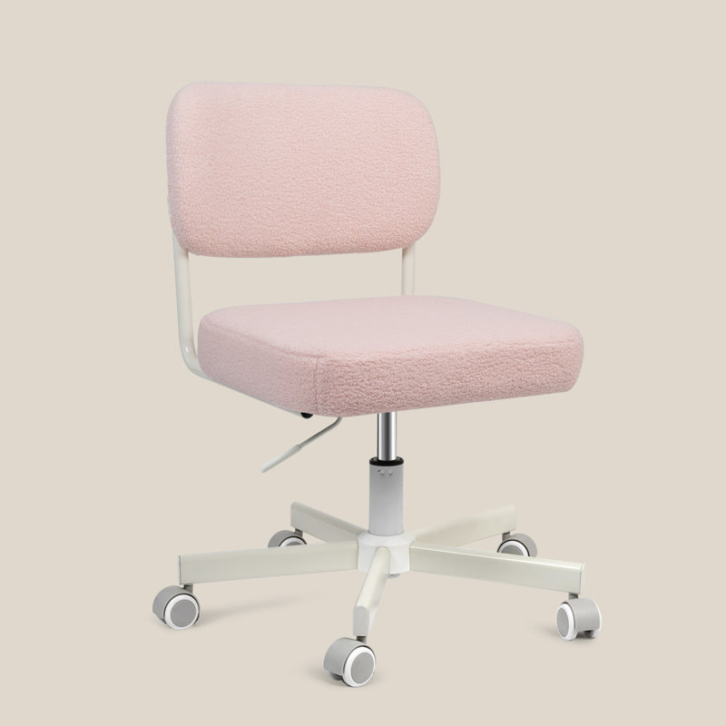 Chaise de coiffeuse avec dossier, Rose
