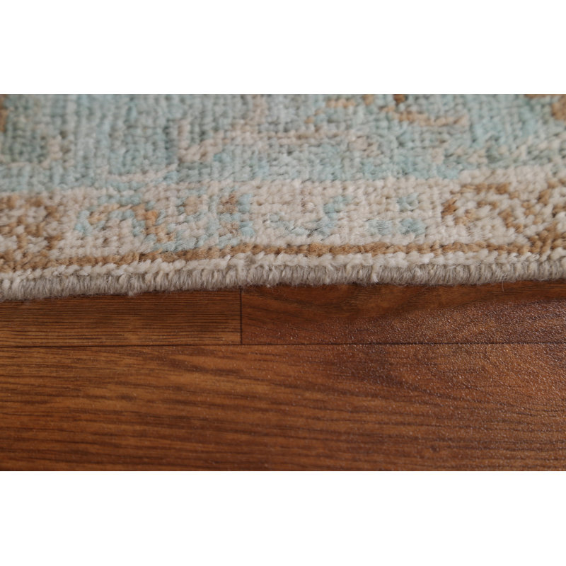 Tapis turc Oushak en laine noué à la main 3X4