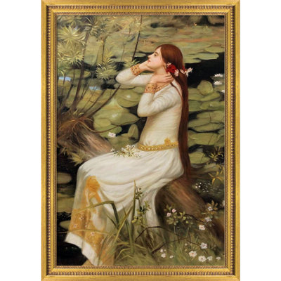 Ophelia, peinture sur toile encadrée