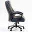 Chaise de bureau à haut dossier avec hauteur réglable, tissu respirant en lin, courbe ergonomique en S, structure stable