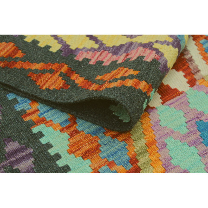 Flatweave Oscar Black Rug