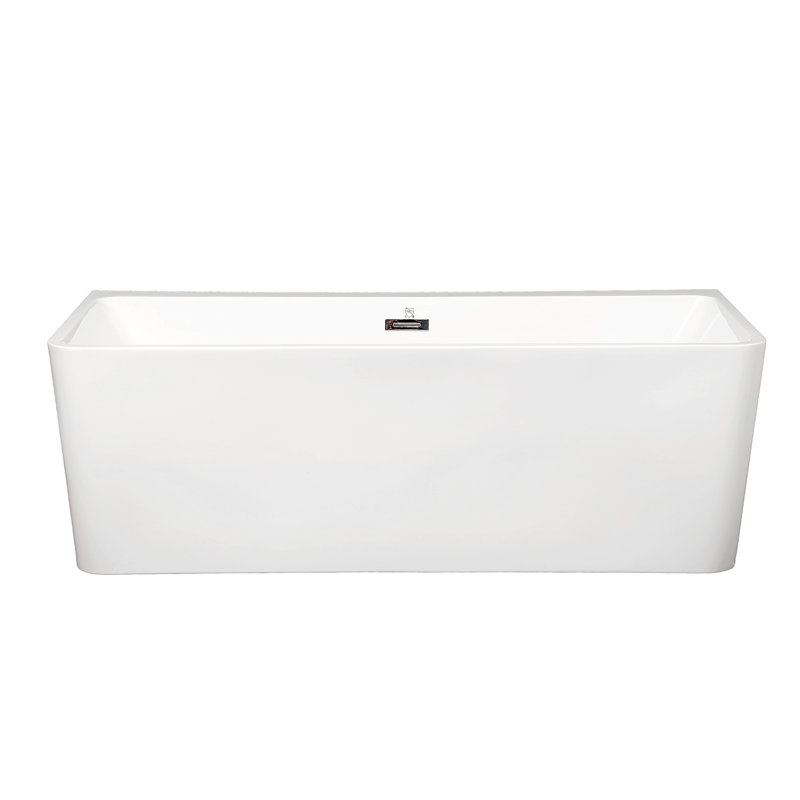 Baignoire de trempage en acrylique autoportante L 63 po x l 29 po