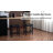 25.75" H Mid-Century Modern Saddle Stool Backless Upholstered Counter Stool with Wood Frame-867278261-867278260