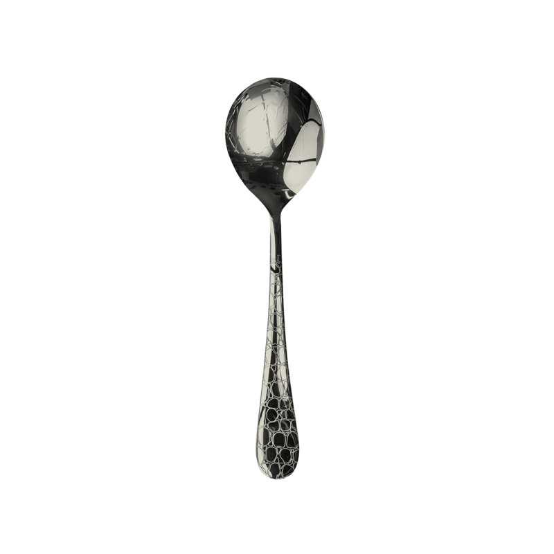 Coccodrillo Soup Spoon, Black Gold, 12