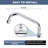 8" 2-Handle Deck Mounted Commercial Kitchen Faucet with Swivel Spout & Supply Lines In Chrome