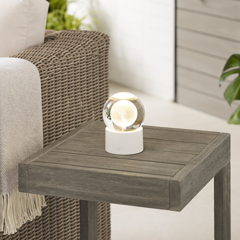 Mina Accent Rechargeable Table Lamp, Matte White