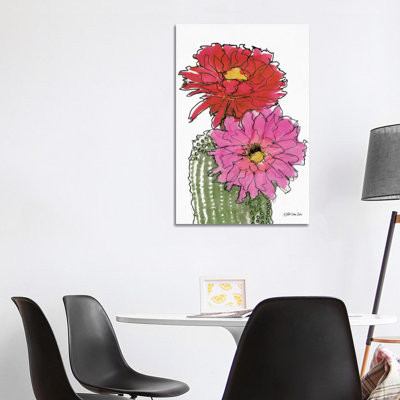 Cactus Flower I 1 Piece Wrapped Canvas Wall Art