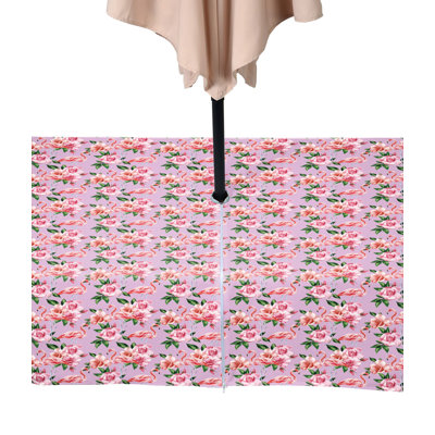Floral Flamingos Water Repellent Tablecloth
