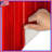 Red Vertical Lines Bath Mat-1409060283