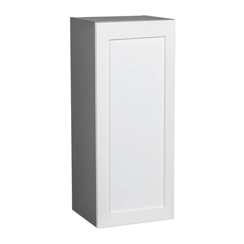 Armoire murale classique en panneaux de particules l 24 po x P 12 po x H WALLKITCHENS , H 36 po x l 24 po, Blanc mat
