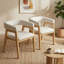 2 - Person Rubberwood Solid Wood Dining Set