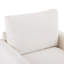 Fauteuil rembourré en velours côtelé avec repose-pieds, fauteuil surdimensionné pour chambre à coucher, salon, bureau (beige)