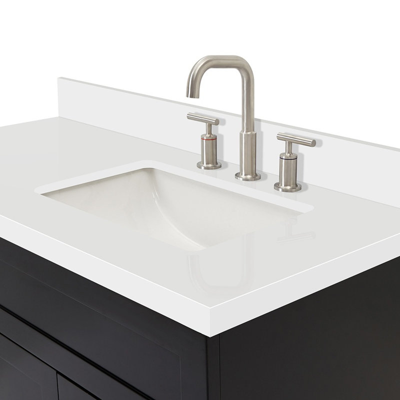 Meuble-lavabo simple 43 po Hamlet, Noir