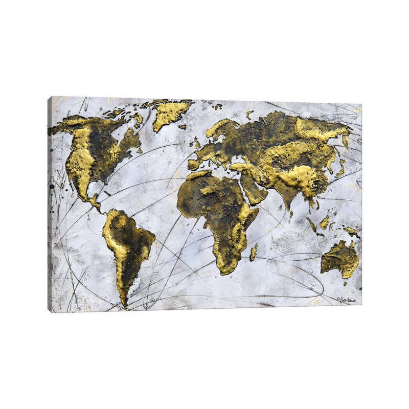 A Wonderful World by Britt Hallowell - Wrapped Canvas Gallery-Wrapped Canvas Giclée, 20.32 cm H x 30.48 cm W