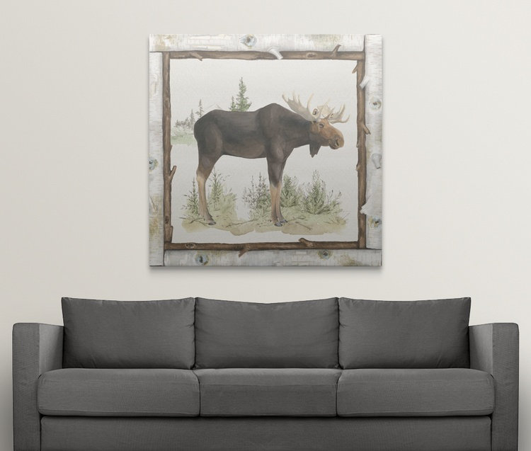 «Family Cabin III» par Sanaa, impression de Beth Grove, H 10 po x l 10 po x P 1,5 po, Toile
