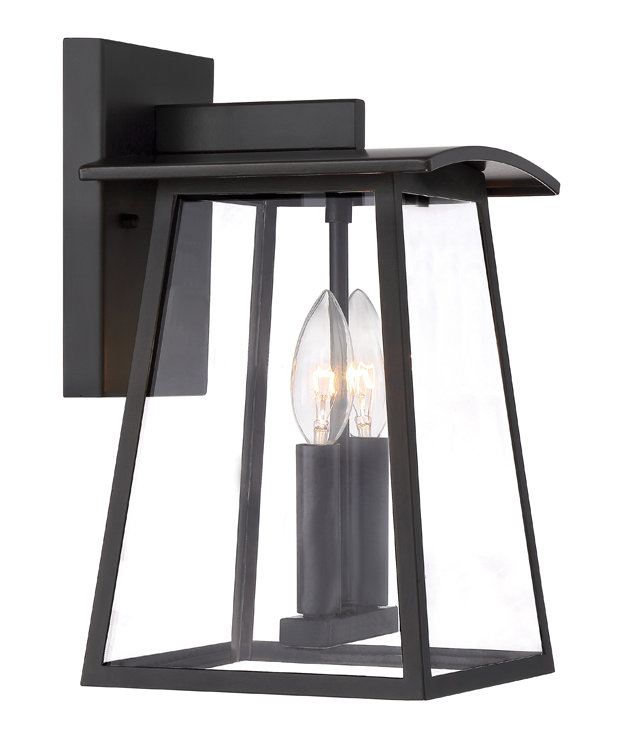 Lanterne murale d’extérieur 2 lumières Kulas, H 12,25 po x l 7,25 po x P 8 po