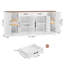 Grand buffet 71 po avec tablettes réglables et 2 grands tiroirs-1999617374