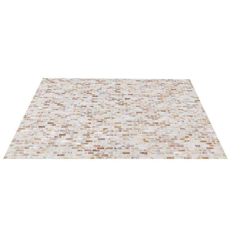 Baroque 0.25" X 0.75" Seashell Brick Joint Mosaic Wall Tile