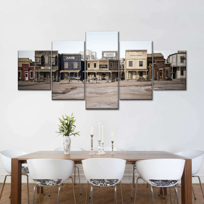 Ensemble de 5 pièces Western sur toile
