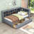 Tou Wood Daybed with 2 Drawers and Shelves-1464820126-1464820124