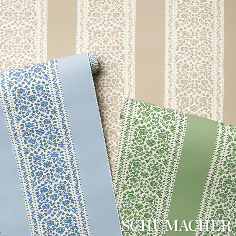 Jasmine Wallpaper, Leaf Green