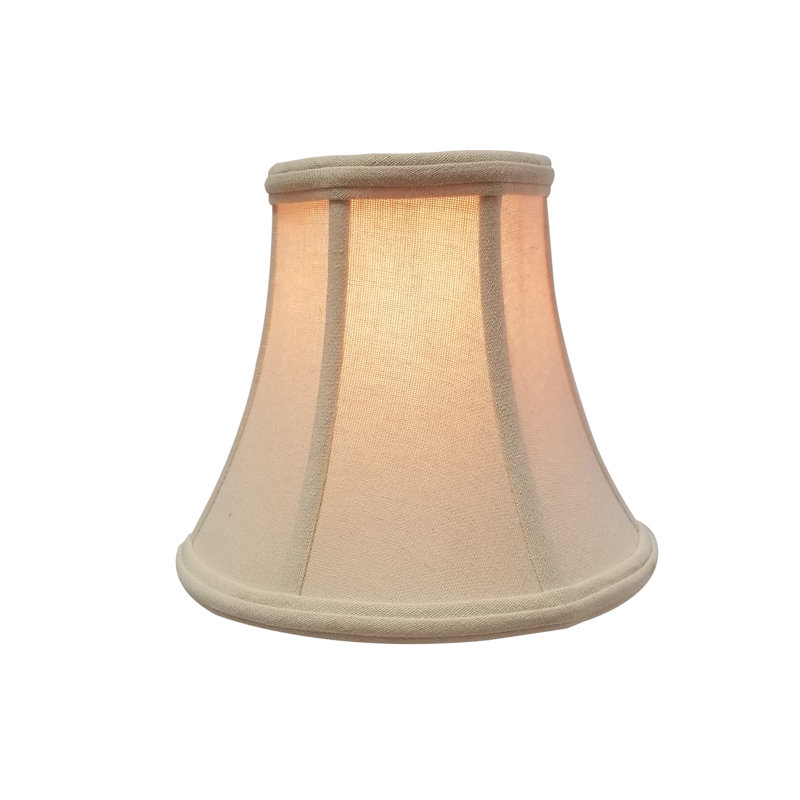 Abat-jour candélabre en lin (araignée) beige, H 7,25 po x l 8 po x P 8 po