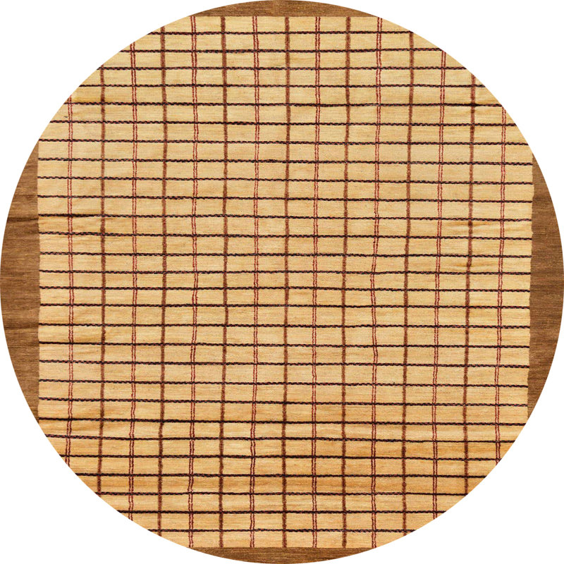 Tapis abstrait moderne 21, Rond 5 pi