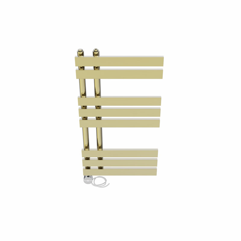 Cashtin Designer Towel Rail Heated Towel Rails, 80cm H x 45cm W x 7.35cm D, Brushed Brass