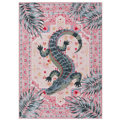 Boho Animal Non-Slip Washable 5x7 Area Rugs