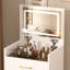 Bureau de coiffeuse 3 en 1 avec miroir rabattable et tiroirs de rangement