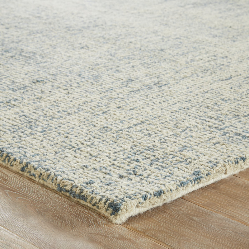 Britta Wool Area Rug in Blue, Runner 2'6" x 8'