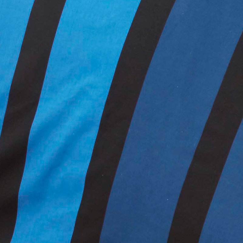 Striped Duvet Cover with Pillowcases Included, Black, Single Duvet Cover