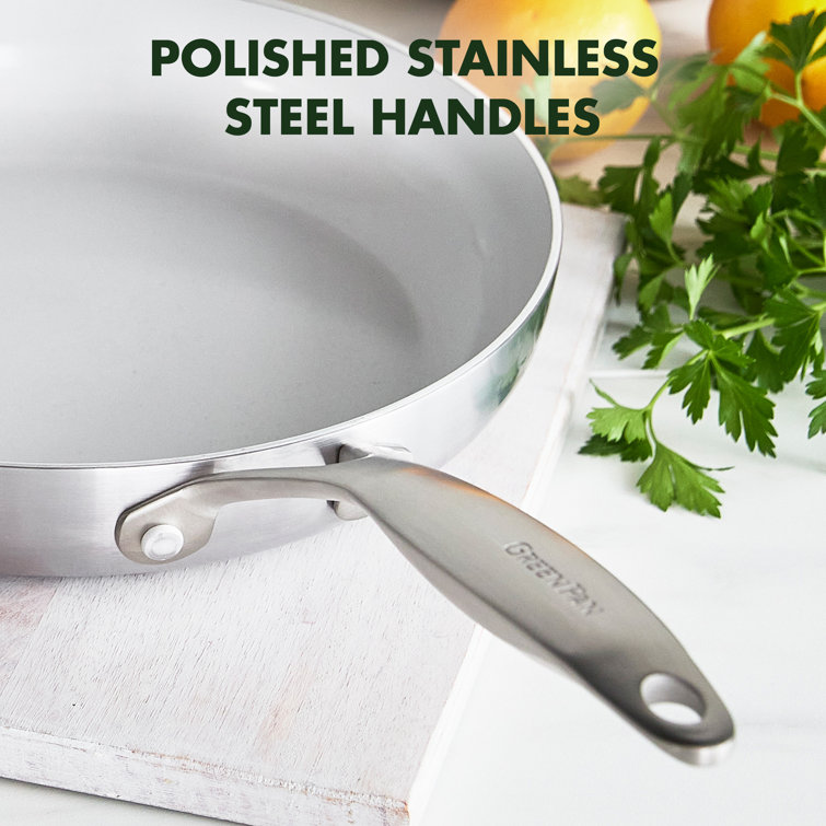 GreenPan Venice Pro 7-Piece Set, Stainless Steel with Thermalon