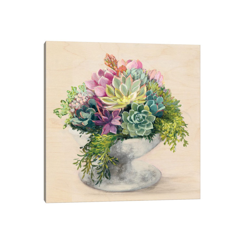 Festive Succulents II by Julia Purinton - Wrapped Canvas Painting, 66.04cm H x 66.04cm W x 1.91cm D