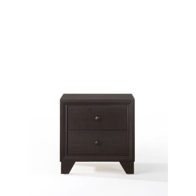 Modern Contemporary Home Bed Room Utility Night Stand Espresso Finish -  Red Barrel StudioÂ®, C81DC7C5818E4C99B11A93D1B13828F9