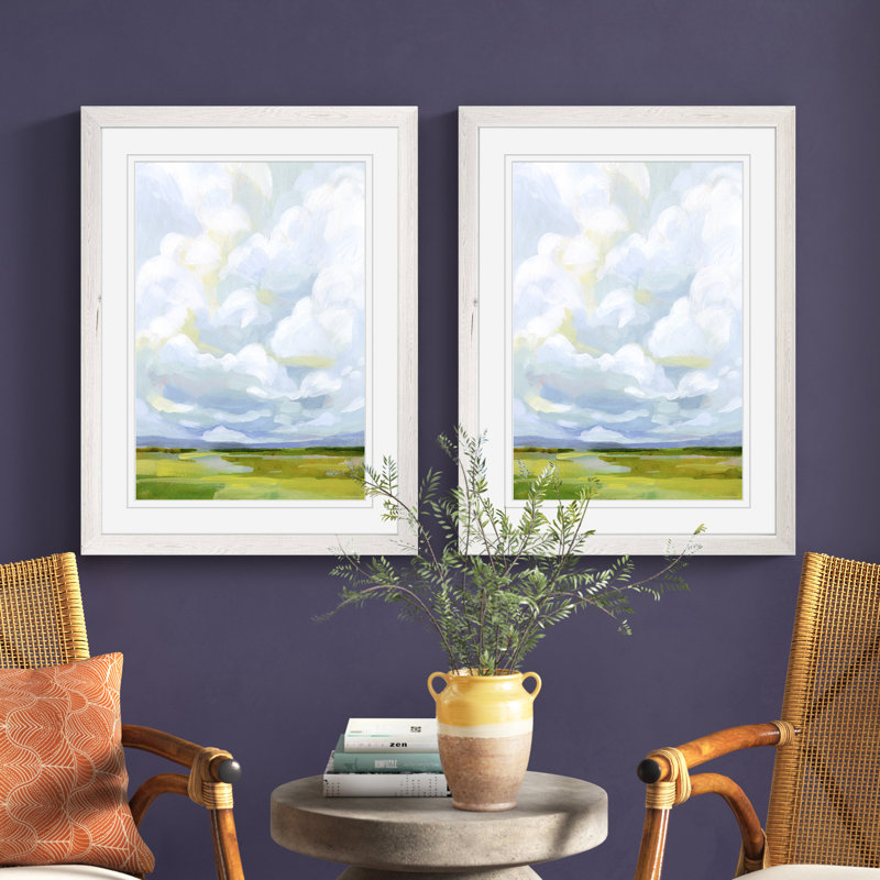 «Lucid Skies III» par Vincent Van Gogh - ensemble de 2 reproductions d'art encadrées, H 24 po x l 18 po x P 1,25 po