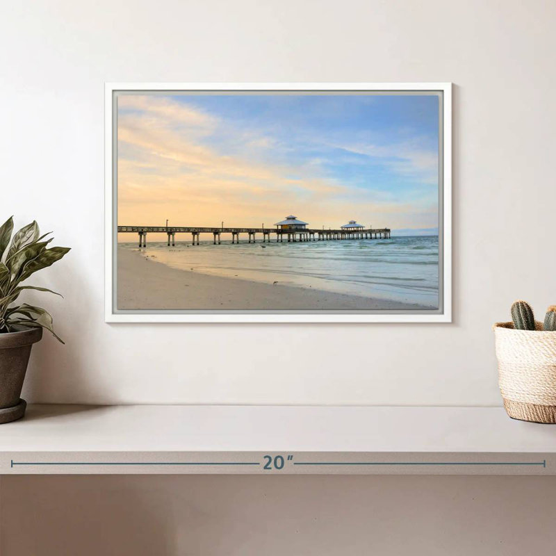Fort Myers, Floride, Cadre flottant blanc, 13 po x 9 po