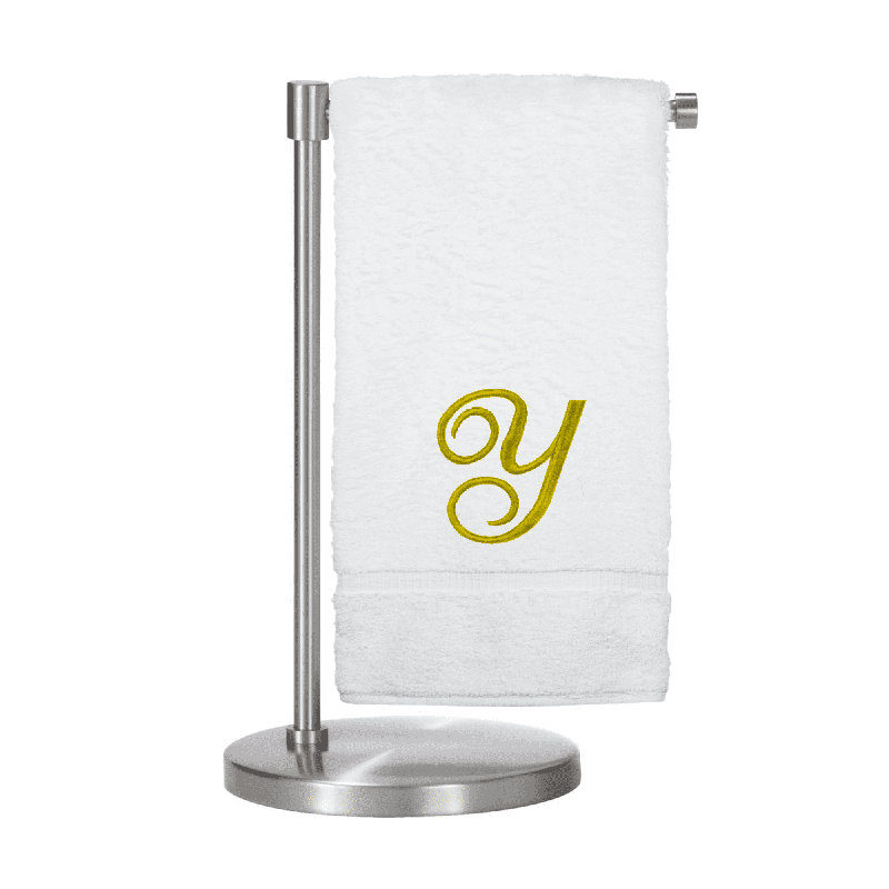 Bath Towel, Y, White/Gold